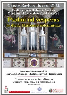 Mantova GaudeBeataBarbara Concerto4Dicembre Locandina