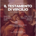 Parco Museo Virgilio riapre sabato 22 marzo con lo spettacolo 'Il testamento di Virgilio' della Camp...